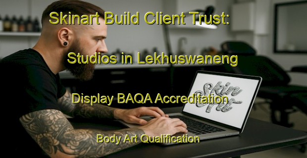 Skinart Build Client Trust: Studios in Lekhuswaneng - Display BAQA Accreditation | Body Art Qualification Authority | BAQA-South Africa