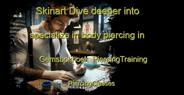 Skinart Dive deeper into specialize in body piercing in Gemsbokhoek | #PiercingTraining #PiercingClasses #SkinartTraining-South Africa