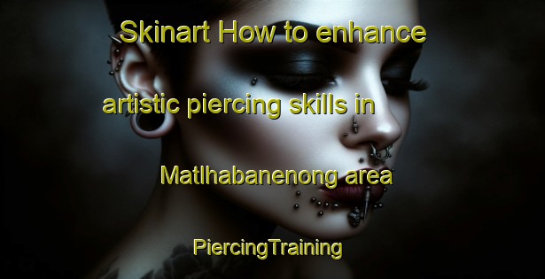 Skinart How to enhance artistic piercing skills in Matlhabanenong area | #PiercingTraining #PiercingClasses #SkinartTraining-South Africa