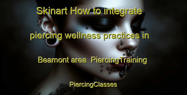 Skinart How to integrate piercing wellness practices in Beamont area | #PiercingTraining #PiercingClasses #SkinartTraining-South Africa