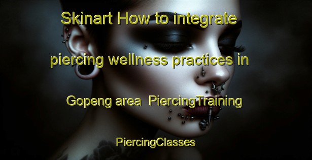 Skinart How to integrate piercing wellness practices in Gopeng area | #PiercingTraining #PiercingClasses #SkinartTraining-South Africa