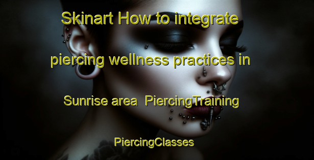 Skinart How to integrate piercing wellness practices in Sunrise area | PiercingTraining | PiercingClasses | SkinartTraining-South Africa