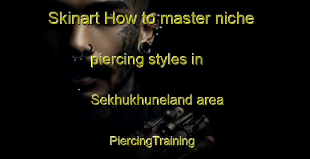 Skinart How to master niche piercing styles in Sekhukhuneland area | #PiercingTraining #PiercingClasses #SkinartTraining-South Africa