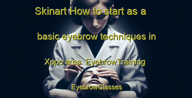 Skinart How to start as a basic eyebrow techniques in Xopo area | EyebrowTraining | EyebrowClasses | SkinartTraining-South Africa