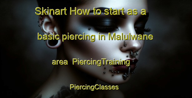 Skinart How to start as a basic piercing in Malulwane area | PiercingTraining | PiercingClasses | SkinartTraining-South Africa